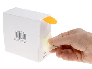 Etiket Rillprint 35mm 500st op rol fluor oranje - 4