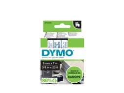 Labeltape Dymo LabelManager D1 polyester 9mm blauw op wit