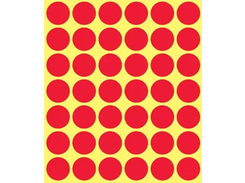 Avery Zweckform Ronde etiketten diameter 18 mm rood 1056 stuks