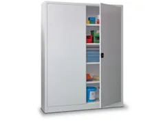 grootvolumekast met openslaande deuren,RAL7035,front RAL7016