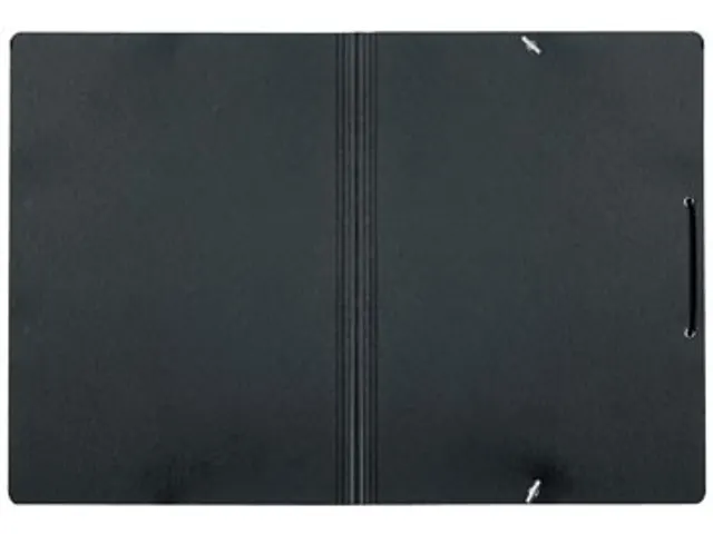 Recycle elastomap zonder kleppen uit karton A4 zwart