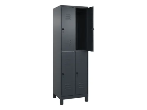 dubbeldekse locker,HxBxD 1950x600x500mm,2x2vak.,vak B 300mm