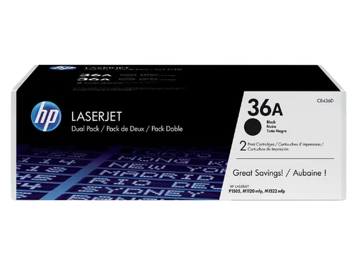 HP 36A CB436AD Toner Duopack Zwart 2K Origineel