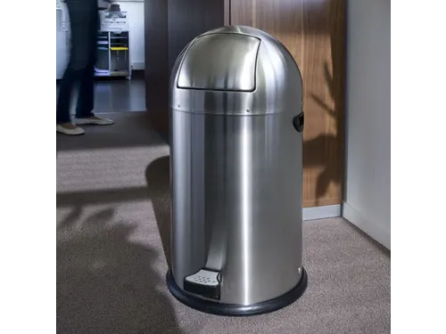 Pedaalemmer Kickcan 33 Liter, EKO Mat RVS