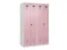 locker voor scheiding van kleding,HxBxD 1850x1200x500mm,4vak
