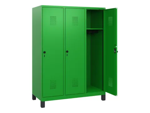 schoollocker,HxBxD 1630x1200x500mm,3vak,vak B 400mm,draaigrendel