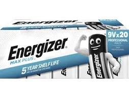 Batterij Energizer Max Plus 20x 9v alkaline
