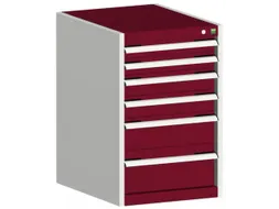 ladekast HxBxD 800x525x650mm 6laden romp RAL7035 front RAL3004