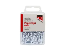 Paperclip Quantore 28mm 100 stuks wit