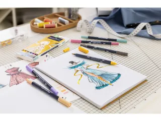 Sketchmarker Faber-Castell Goldfaber etui 6 stuks Fashion set op alcoh - 3