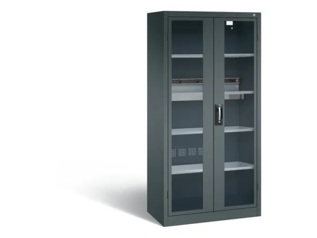 acculaadkast 1950x930x500mm 5stekkerdozen 230V cil.-slot front RAL7016