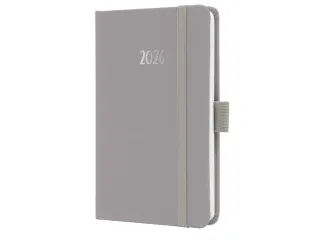 Weekagenda Feel A6 2026 (NL/FR/EN/DU) Pearl Grey Hardcover - 2