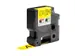 Labeltape Dymo Rhino 18433 Vinyl 19mmx5.5m Zwart Op Geel
