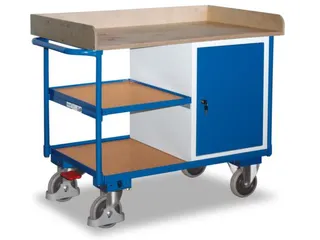 Tafel- En Kastwagen 400kg Lxb 1125x625mm 3 Etages 1 Kast - 2
