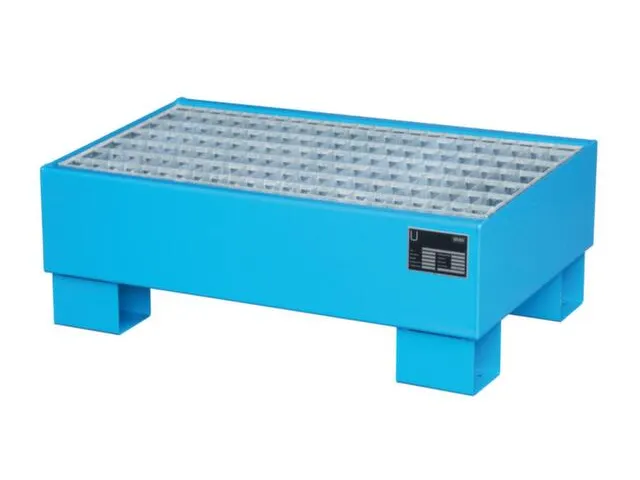 Opvangbak Staalplaat Bxdxh 800x500x290mm 61l Met Rooster Ral 5012