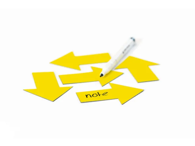 Magneetvel Symbool Pijl Geel 40x60 mm