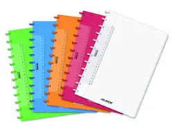 Schrift Adoc colorlines A4 lijn 144blz PP assorti