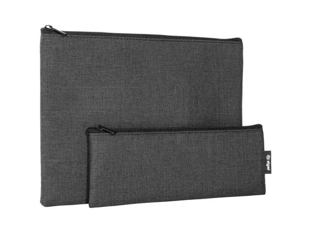 Tasorganizer Sigel donkergrijs set à 2 stuks 250x180x10mm / 220x80x10