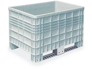 Stapelcontainer Pe 800x1200x800mm 520 liter 350kg 2 Sledepoten Grijs - 1