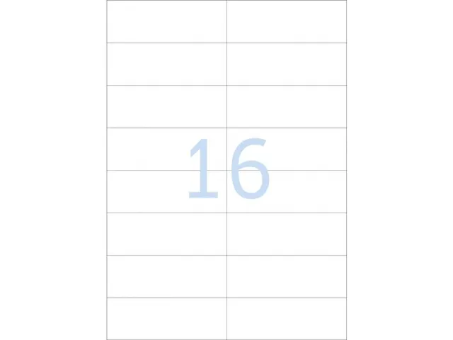 Gekleurde Etiketten 105x37mm Fluor Rood 42317