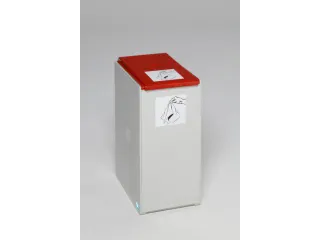 afvalverzamelbox,1x40l,HxBxD 570x250x405mm,romp Polystyreen lichtgrijs - 3