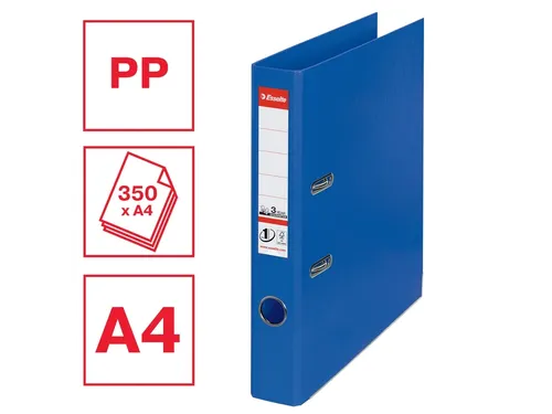 Ordner Esselte No 1 Power PP 50 mm blauw 5 stuks