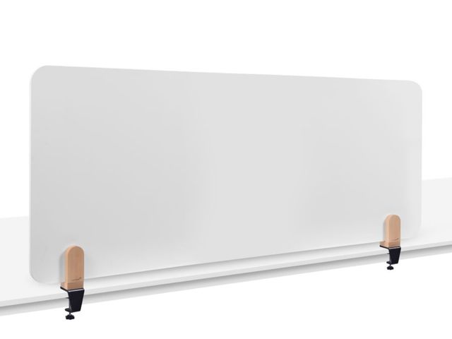 Bureauscherm Elements whiteboard 60x160cm klemmen | LegamasterWhiteboard.nl