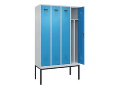 locker voor scheiding van kleding,HxBxD 2120x1200x500mm,4vak