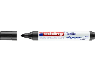 Viltstift edding 4500 textiel rond zwart 2-3mm - 7