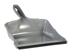 Vikan Classic stofblik kunststof grijs rubber rand 21cm