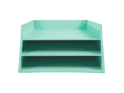 Kartonnen postmand 3 niveaus pastelgroen