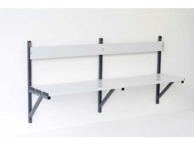 banc mural,HxLxP 710x2000x360mm,barres alu,structure acier RAL7016