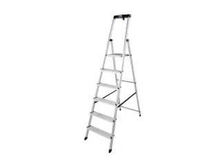 Lichte Universele Ladders Aluminium Kunststof 6treden H 1 27m - 4