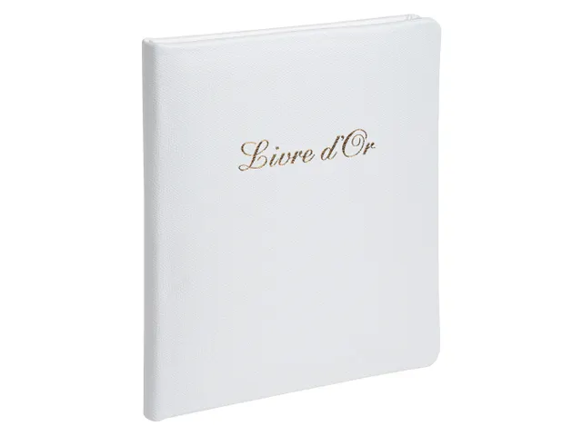 Gastenboek Alpille 2 6x22cm 140bl wit