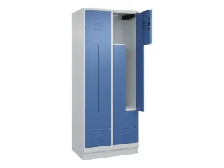 Z-garderobekast,HxBxD 1950x800x500mm,vak B 200/400mm,cil.-slot,sokkel - 2