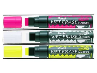 Viltstift Pentel Smw56 Wet Erase Blok 8-16mm geel - 2