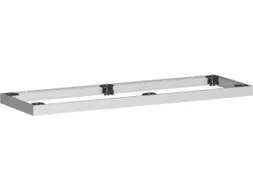 sokkel,v. kantoorstelling,HxB 50x1200mm,metaal,zilverkleurig