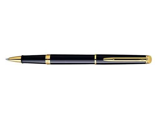 Rollerpen Waterman Hémisphère Black lacquer GT Fijn
