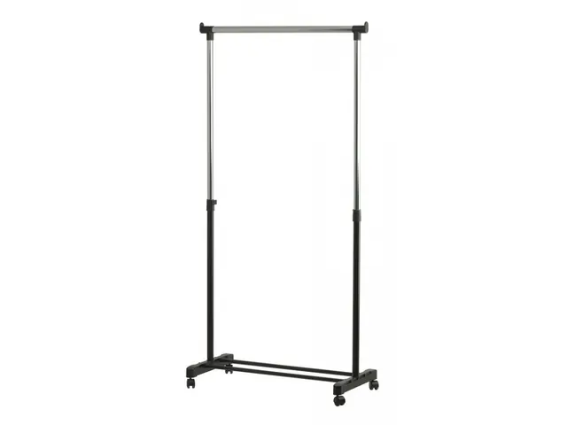 Kledingrek Enkel zwart chroom