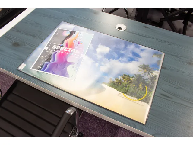 Bureauonderlegger Kangaro PP 38x58cm dessin strand