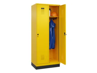 locker,HxBxD 1950x800x500mm,2vak,vak B 400mm,draaigrendel,sokkel - 1