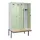 PBM-locker met bank,HxBxD 2120x1200x815mm,4vak,vak B 300mm