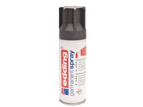 Verfspuitbus edding 5200 permanent spray mat antraciet