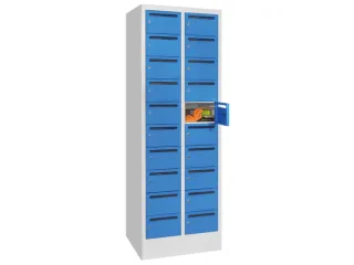 Postsorteerkast 1850x630x500mm 2x10 Vakken Ral7035 Front Ral5012 - 1