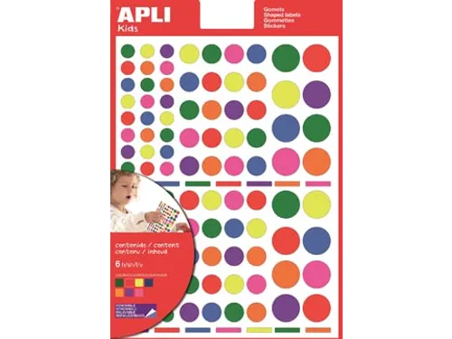 Verwijderbare Stickers Cirkel 624 Stuks Assorti