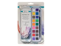 Aquarelverf Nassau Art blik à 18 napjes en penseel