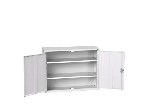 wandkast 800x1050x350mm 2xStalen bodem sokkel Ral 7035 front Ral 7035