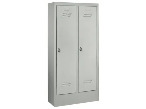 lockerkast v. kinderen,HxBxD 1300x530x300mm,2vak,RAL7035,front RAL7035