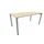 vergadertafel HxBxD 72x160x80cm rechthoekig 4voeten Esdoorn alu