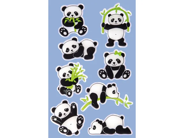 Kleurrijke stickers, deze 3D sticker is gemaakt van gekleurd bedrukt z